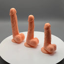 5.31in 6.29in 7.48 Realistic Female Male Flesh Like Dildo Adult Toy