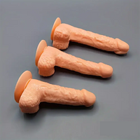 5.31in 6.29in 7.48 Realistic Female Male Flesh Like Dildo Adult Toy