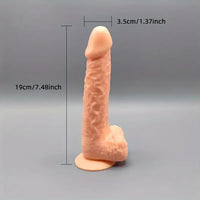 5.31in 6.29in 7.48 Realistic Female Male Flesh Like Dildo Adult Toy