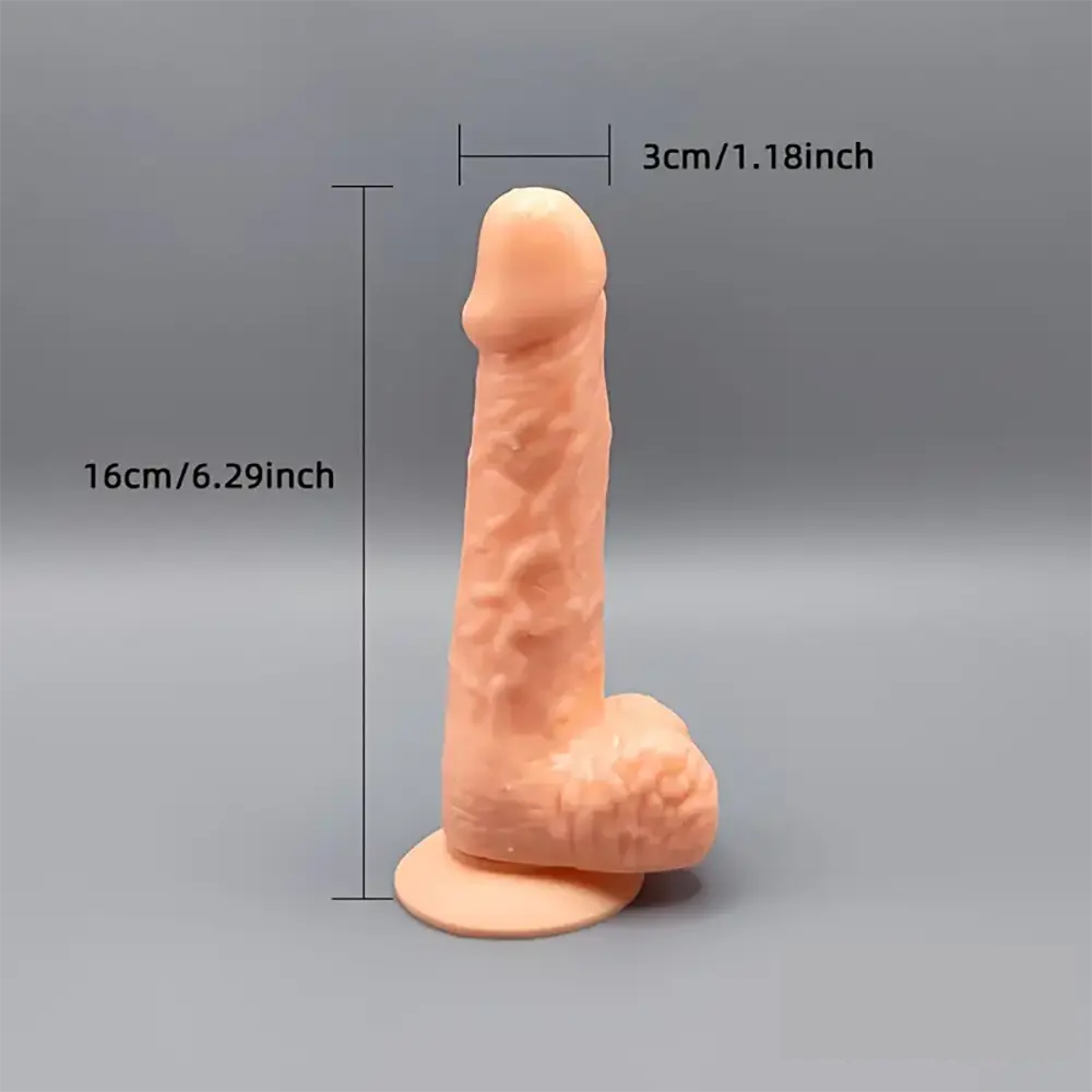 5.31in 6.29in 7.48 Realistic Female Male Flesh Like Dildo Adult Toy