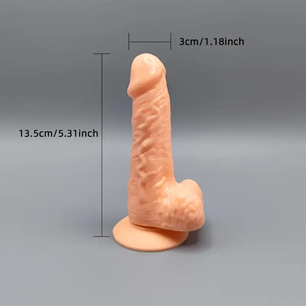 5.31in 6.29in 7.48 Realistic Female Male Flesh Like Dildo Adult Toy
