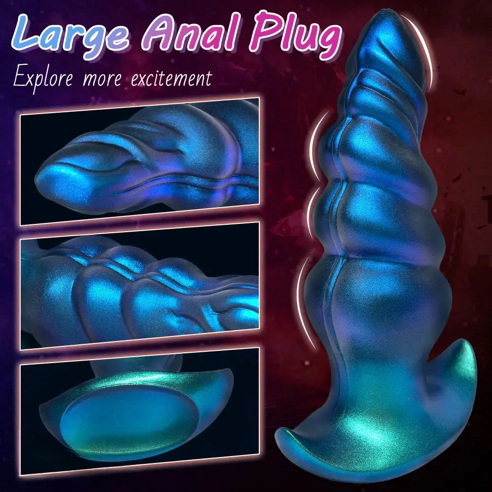 5.31in 6.29in 7.48in Knot Monster Silicone Dildo Anal Plug For Beginners