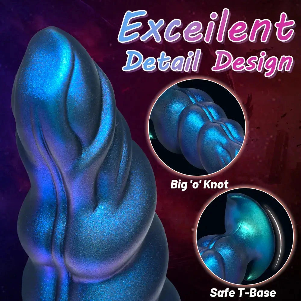 5.31in 6.29in 7.48in Knot Monster Silicone Dildo Anal Plug For Beginners