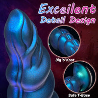 5.31in 6.29in 7.48in Knot Monster Silicone Dildo Anal Plug For Beginners