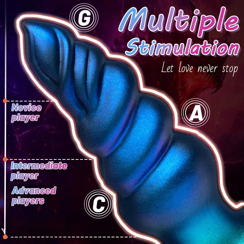5.31in 6.29in 7.48in Knot Monster Silicone Dildo Anal Plug For Beginners