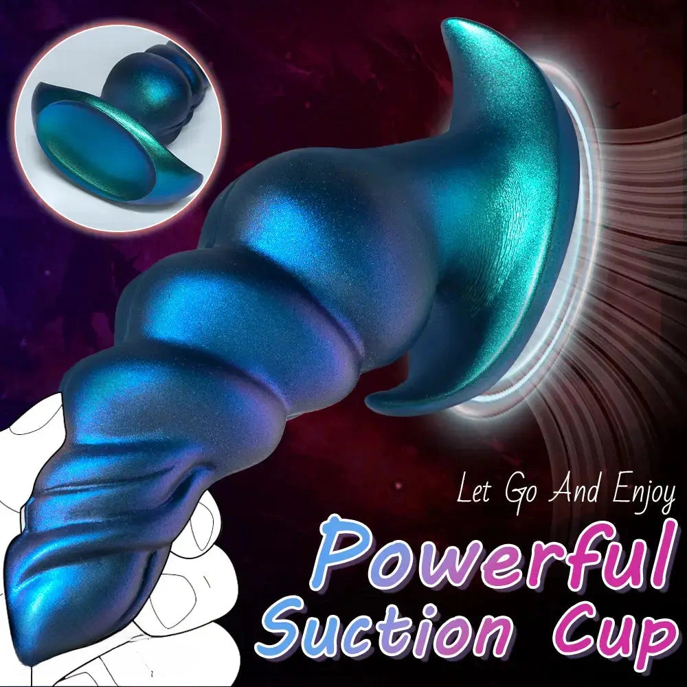 5.31in 6.29in 7.48in Knot Monster Silicone Dildo Anal Plug For Beginners