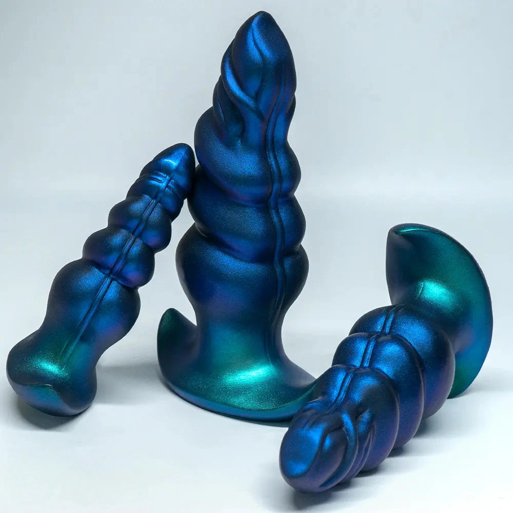 5.31in 6.29in 7.48in Knot Monster Silicone Dildo Anal Plug For Beginners