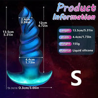 5.31in 6.29in 7.48in Knot Monster Silicone Dildo Anal Plug For Beginners