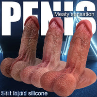 6.69in 8.46in Realistic Penis Skin Suction Cup Dildo Penis Masturbator