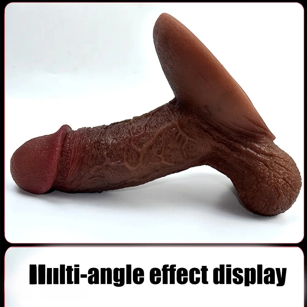 6.69in 8.46in Realistic Penis Skin Suction Cup Dildo Penis Masturbator