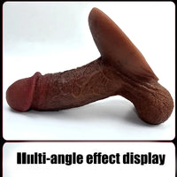 6.69in 8.46in Realistic Penis Skin Suction Cup Dildo Penis Masturbator