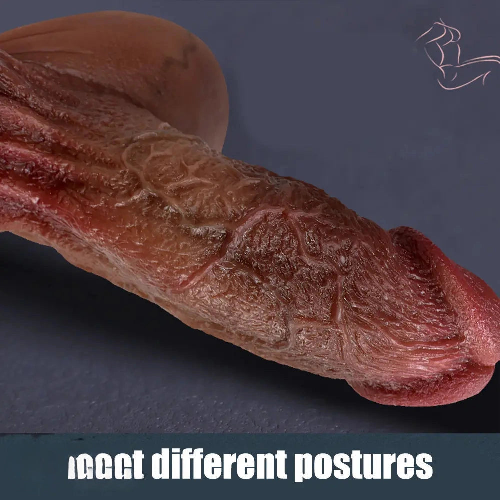 6.69in 8.46in Realistic Penis Skin Suction Cup Dildo Penis Masturbator