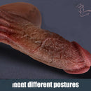 6.69in 8.46in Realistic Penis Skin Suction Cup Dildo Penis Masturbator