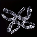5.31in 6.69in 7.48in 8.46in Clear Dual Heads Curved U Shape Anal Dildo