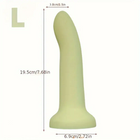 5.31in 6.69in 7.68in Thumb Shaped Silicone Soft Colored Penis Dildo