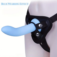 5.31in 6.69in 7.68in Thumb Shaped Silicone Soft Colored Penis Dildo