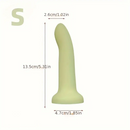5.31in 6.69in 7.68in Thumb Shaped Silicone Soft Colored Penis Dildo