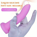 5.31in 6.69in 7.68in Thumb Shaped Silicone Soft Colored Penis Dildo