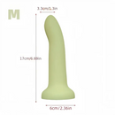 5.31in 6.69in 7.68in Thumb Shaped Silicone Soft Colored Penis Dildo
