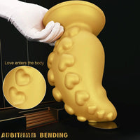 5.31in 6.88in 8.46in 10.62in Heart Anal Plug Dildo Prostate Massage Sex Toy