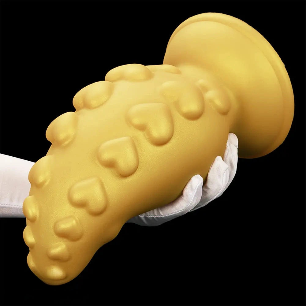 5.31in 6.88in 8.46in 10.62in Heart Anal Plug Dildo Prostate Massage Sex Toy