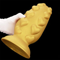 5.31in 6.88in 8.46in 10.62in Heart Anal Plug Dildo Prostate Massage Sex Toy