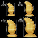 5.31in 6.88in 8.46in 10.62in Heart Anal Plug Dildo Prostate Massage Sex Toy