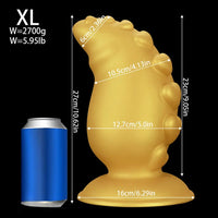5.31in 6.88in 8.46in 10.62in Heart Anal Plug Dildo Prostate Massage Sex Toy