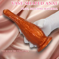 5.31in 7.08in 9.05in Fantasy Silicone Dildo Vase Shape Insertion Masturbator