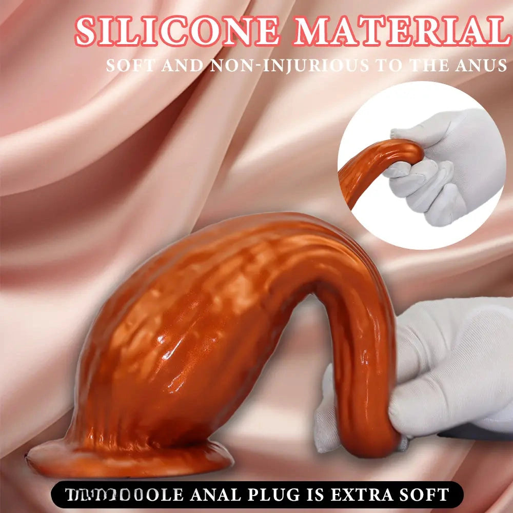 5.31in 7.08in 9.05in Fantasy Silicone Dildo Vase Shape Insertion Masturbator