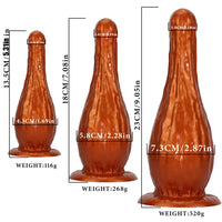 5.31in 7.08in 9.05in Fantasy Silicone Dildo Vase Shape Insertion Masturbator