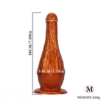 5.31in 7.08in 9.05in Fantasy Silicone Dildo Vase Shape Insertion Masturbator