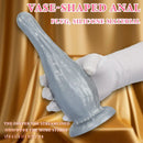 5.31in 7.08in 9.05in Fantasy Silicone Dildo Vase Shape Insertion Masturbator