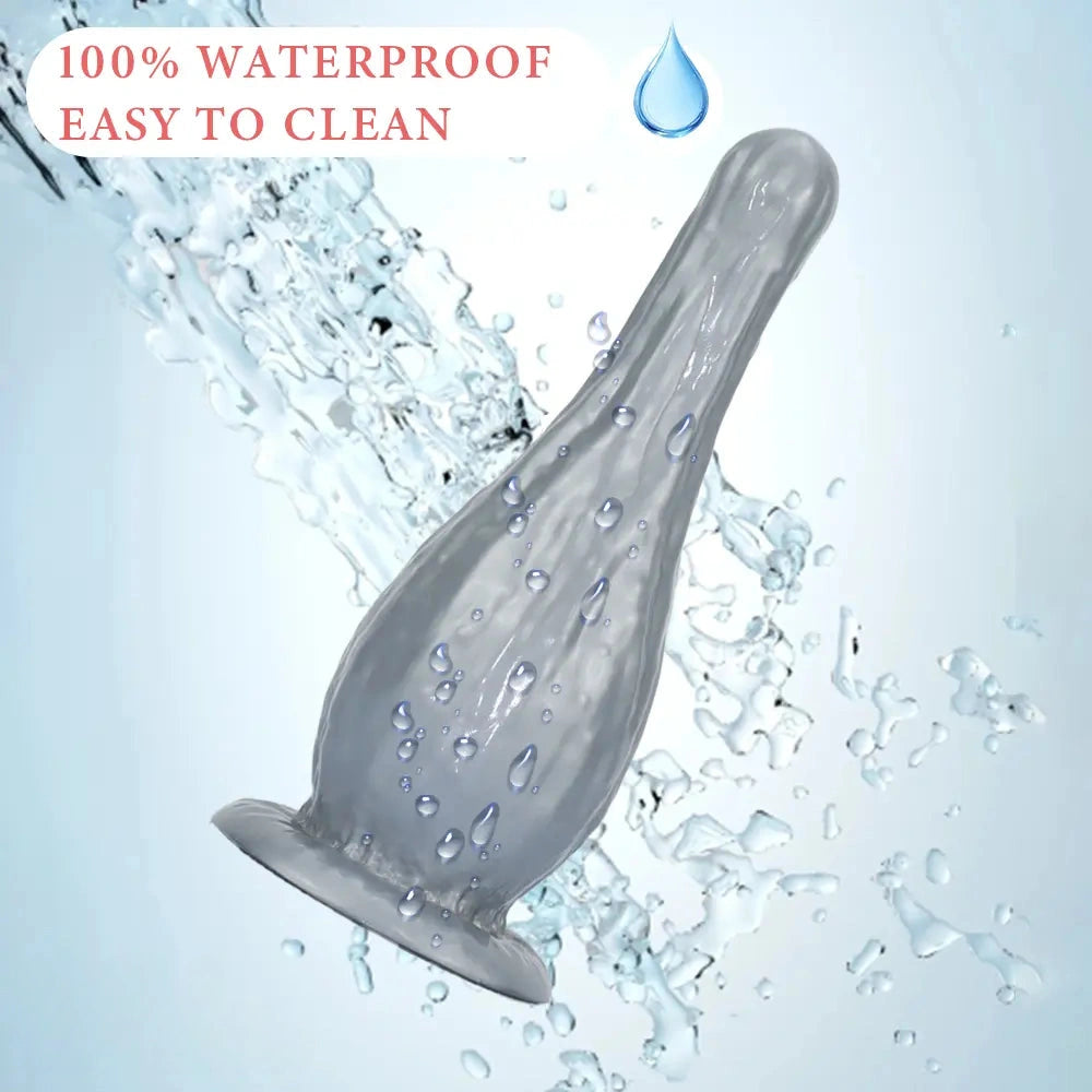 5.31in 7.08in 9.05in Fantasy Silicone Dildo Vase Shape Insertion Masturbator