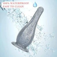 5.31in 7.08in 9.05in Fantasy Silicone Dildo Vase Shape Insertion Masturbator