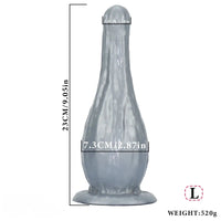 5.31in 7.08in 9.05in Fantasy Silicone Dildo Vase Shape Insertion Masturbator
