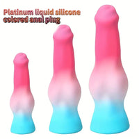 5.31in 7.09in 8.66in Fantasy Animal Dog Cock knot Silicone Thick Soft Dildo