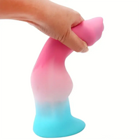 5.31in 7.09in 8.66in Fantasy Animal Dog Cock knot Silicone Thick Soft Dildo
