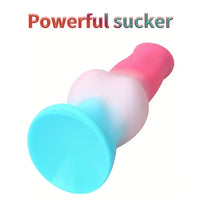 5.31in 7.09in 8.66in Fantasy Animal Dog Cock knot Silicone Thick Soft Dildo