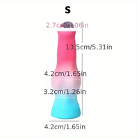 5.31in 7.09in 8.66in Fantasy Animal Dog Cock knot Silicone Thick Soft Dildo