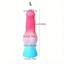 5.31in 7.09in 8.66in Fantasy Animal Dog Cock knot Silicone Thick Soft Dildo