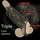 5.31in Clear Soft Spiked Cock Sleeve Dildo For Penis Enlargement Thicken