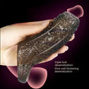 5.31in Clear Soft Spiked Cock Sleeve Dildo For Penis Enlargement Thicken