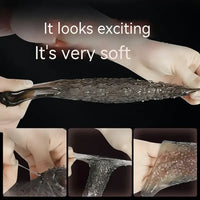5.31in Clear Soft Spiked Cock Sleeve Dildo For Penis Enlargement Thicken