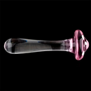 5.31in Crystal Mushroom Penis Glass Anal Small Dildo Masturbation Toy