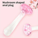 5.31in Crystal Mushroom Penis Glass Anal Small Dildo Masturbation Toy