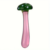5.31in Crystal Mushroom Penis Glass Anal Small Dildo Masturbation Toy