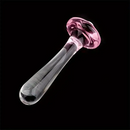 5.31in Crystal Mushroom Penis Glass Anal Small Dildo Masturbation Toy
