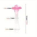 5.31in Crystal Mushroom Penis Glass Anal Small Dildo Masturbation Toy