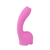 5.31in Cute Private Pet Vibe Bendable Elephant Trunk Auto Vibrating Dildo
